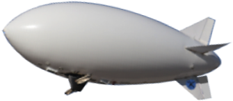Eblimp Is The Only Rc Zeppelin To Offer Led Signs - Blimp (417x328), Png Download