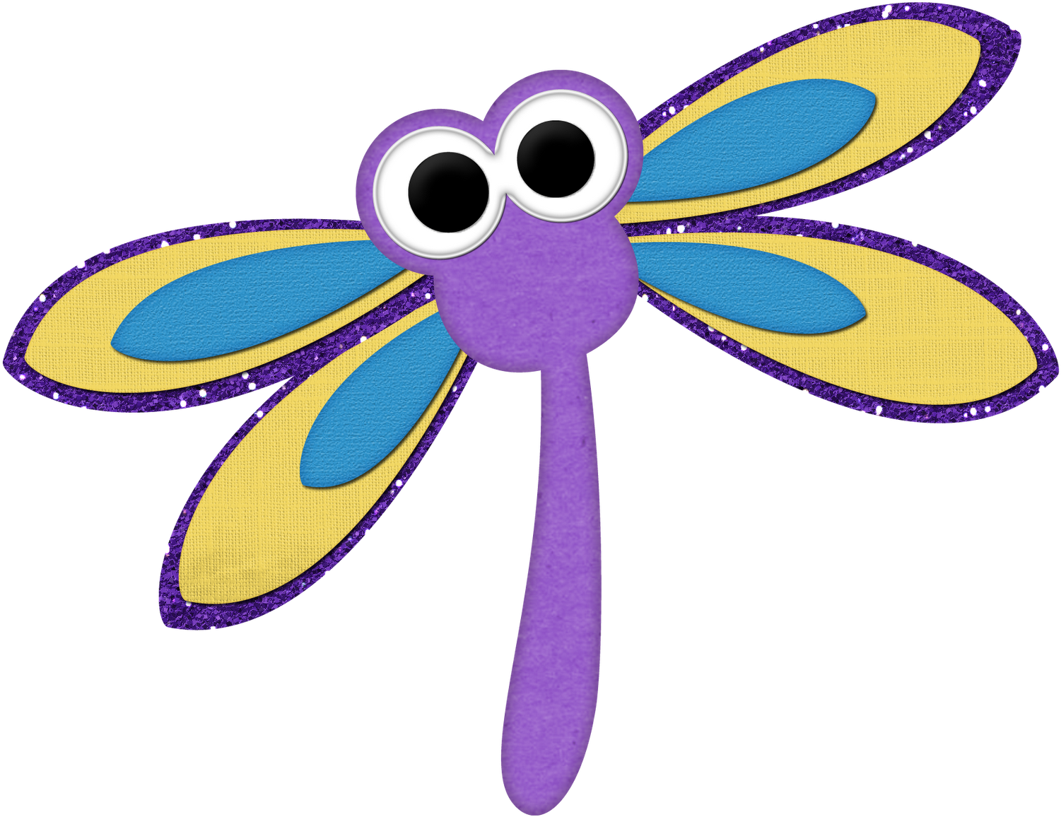 Dragonfly Clipart Cartoon Free Collection - Cartoon Dragonfly (1600x1234), Png Download