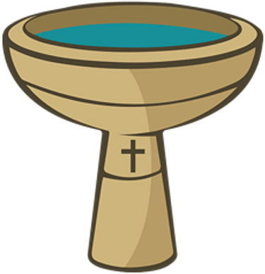 Christening Cross Transparent Png - Symbol For Baptism (400x400), Png Download