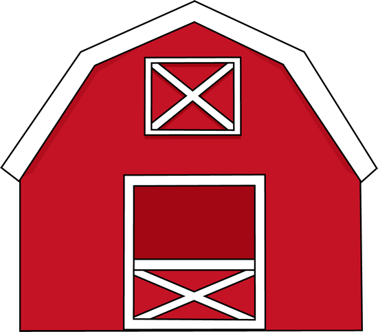 Fence Clipart Barn - Red Barn Clipart (550x482), Png Download