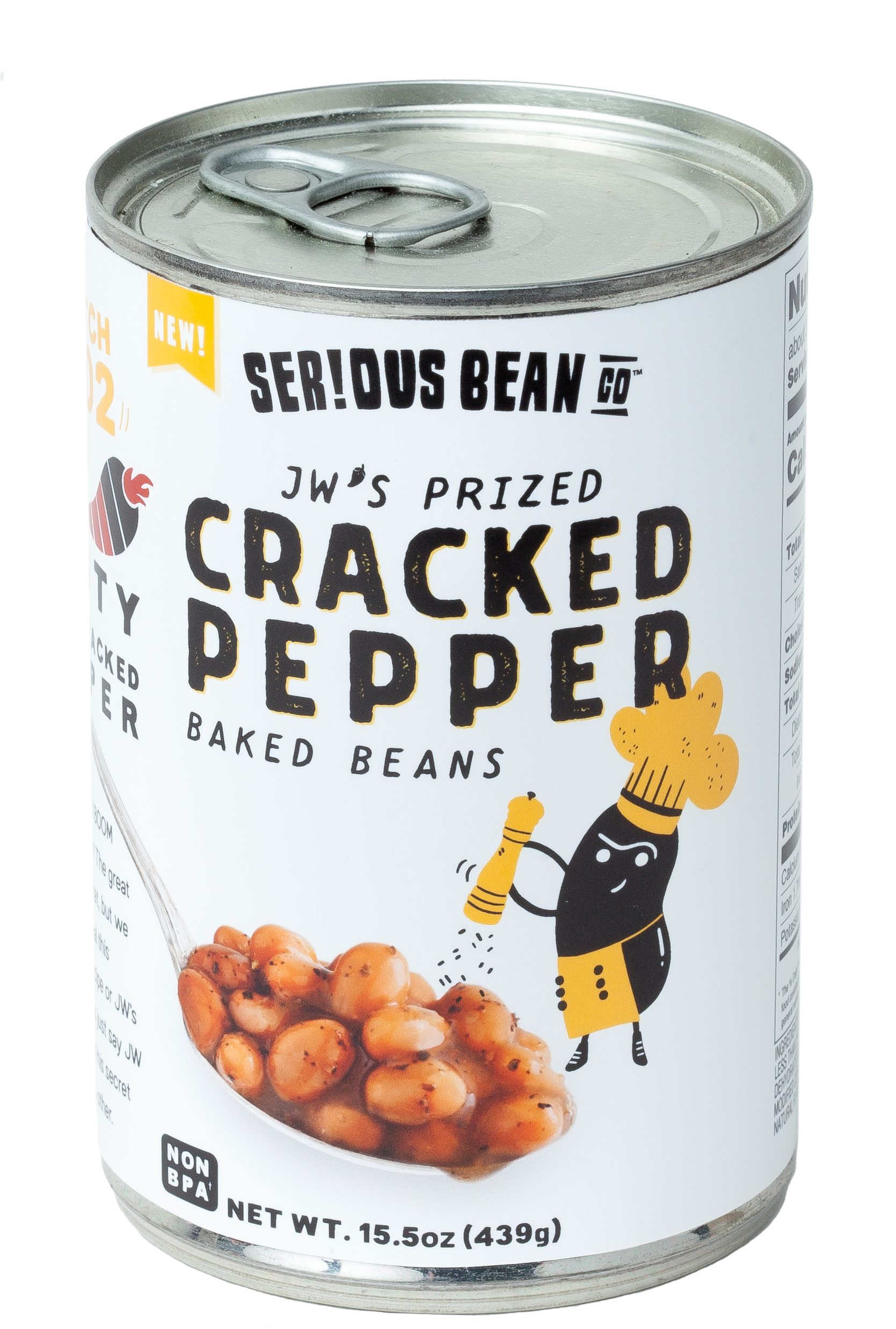 Pepper Baked Beans 15 Oz / - Chickpea (1698x2593), Png Download