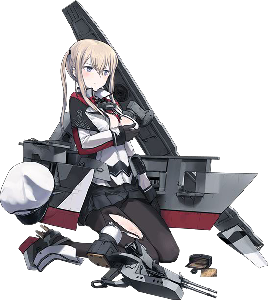 Cv Graf Zeppelin Kai 353 Full Damaged - Kantai Graf (547x613), Png Download
