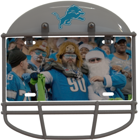 Detroit Lions Helmet Frame - Detroit Lions (480x479), Png Download
