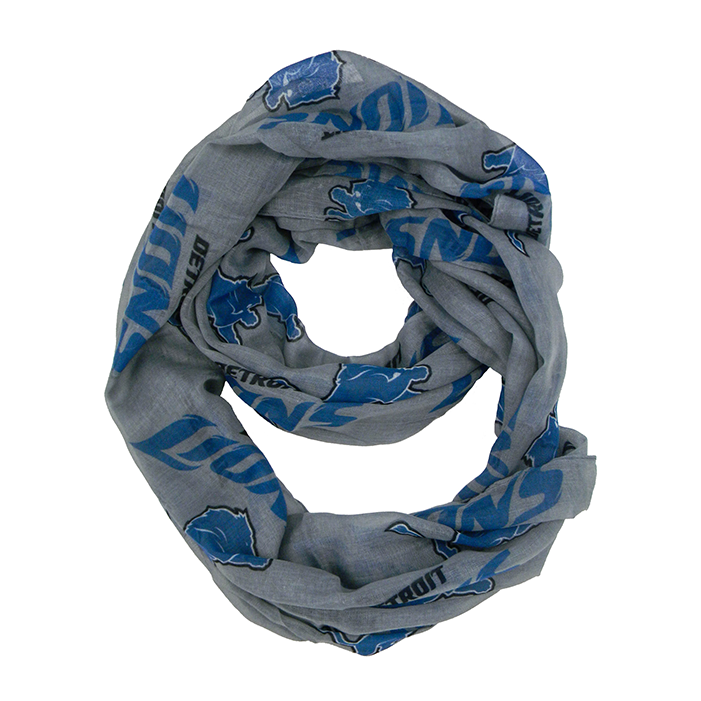 Detroit Lions Sheer Infinity Womens Scarf (700x1000), Png Download