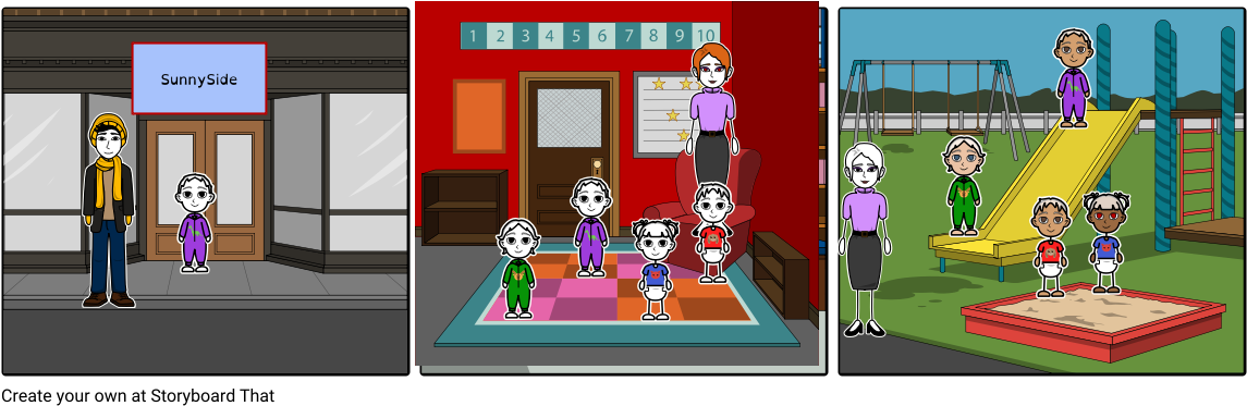 Daycare - Cartoon (1164x385), Png Download