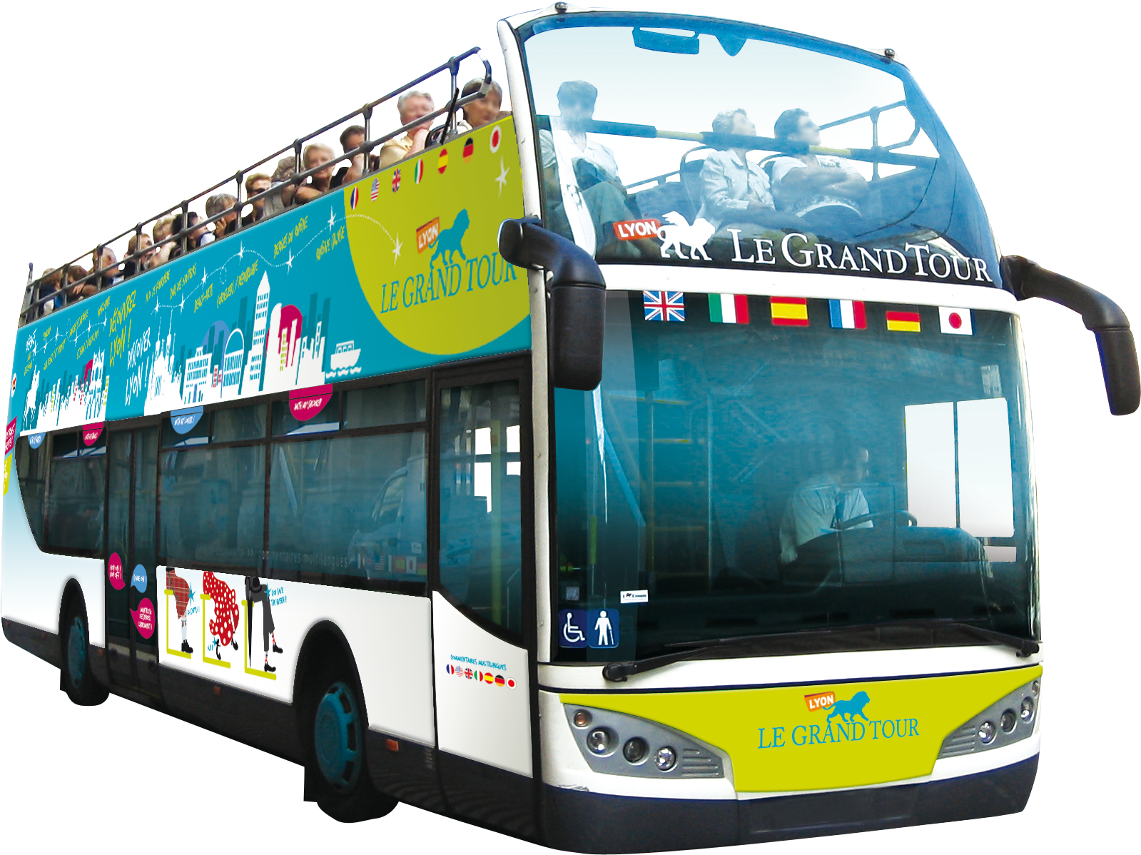 Lyon City Bus - Lyon Le Grand Tour (1728x1323), Png Download