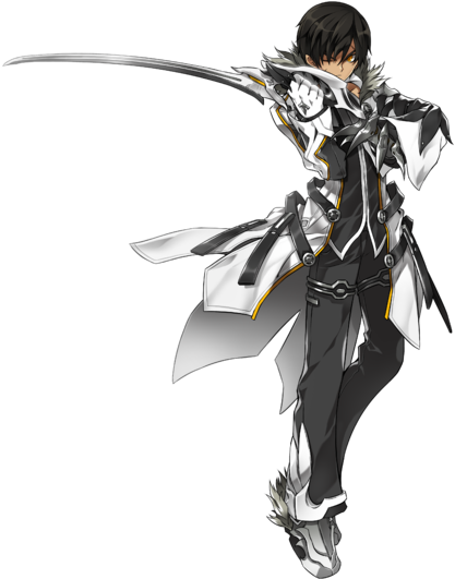 Maestro De La Espada - Elsword Raven Blade Master (430x546), Png Download