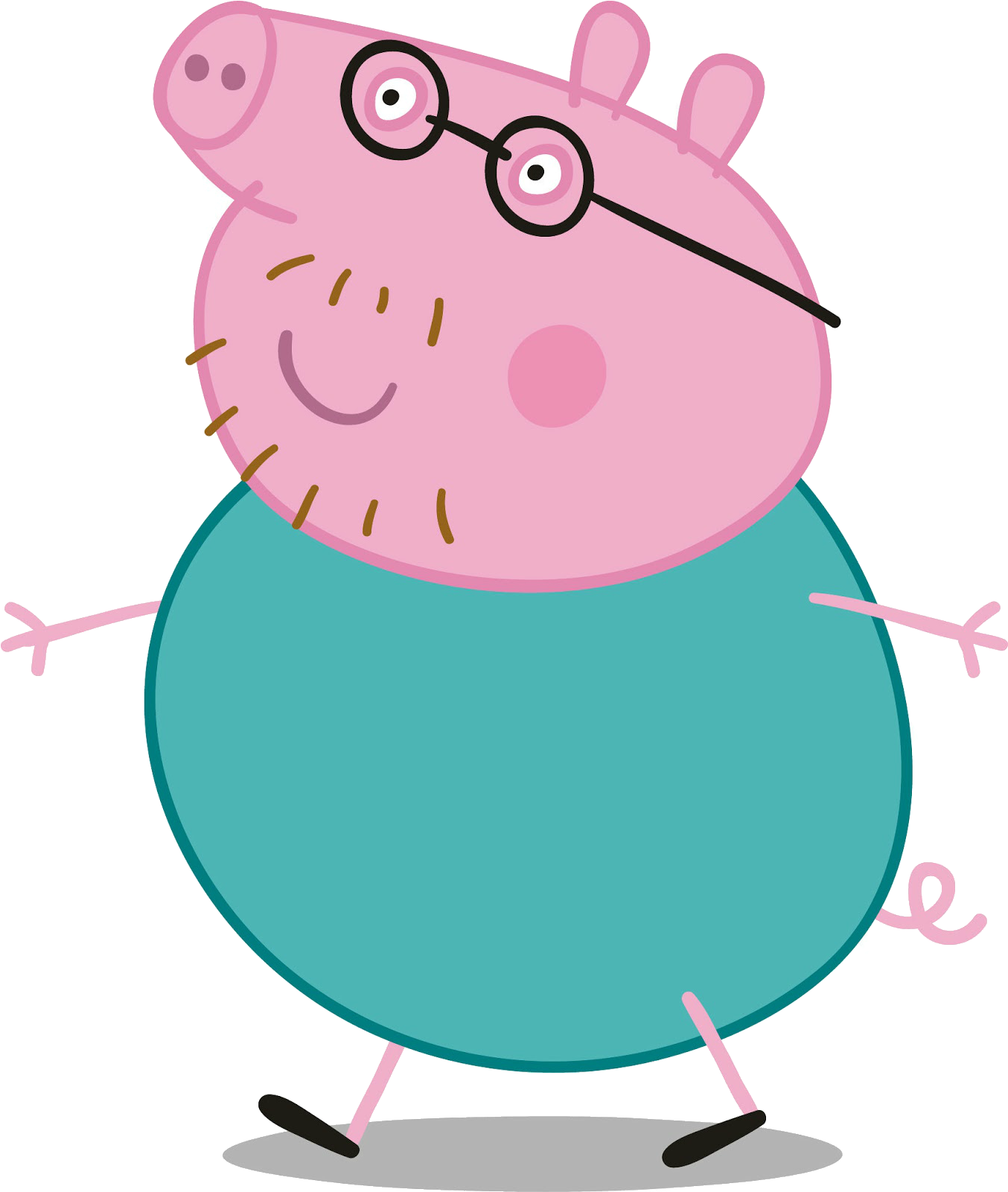 Pin By F Tima On Peppa Pig - Daddy Pig (1360x1600), Png Download
