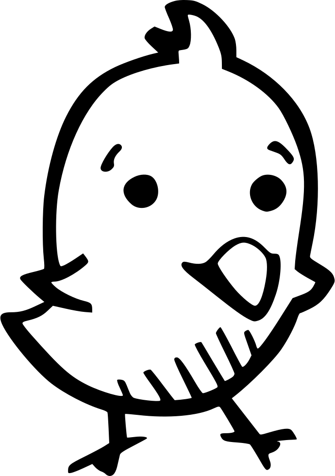 Chick Comments - Drawing (690x980), Png Download