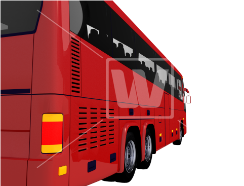 Png Tour Bus Rear Side - Bus (550x366), Png Download