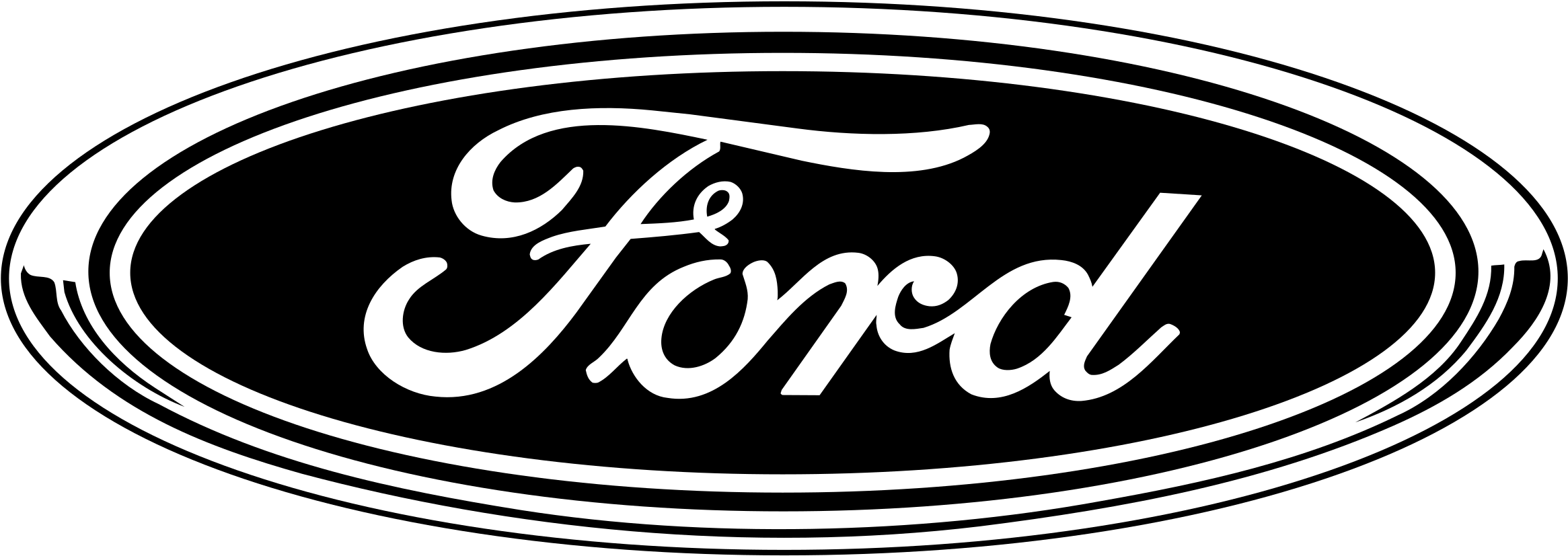 Ford Logo Png Transparent - Authorized Ford Service Round Tin Sign 12 X 12in (2400x2400), Png Download