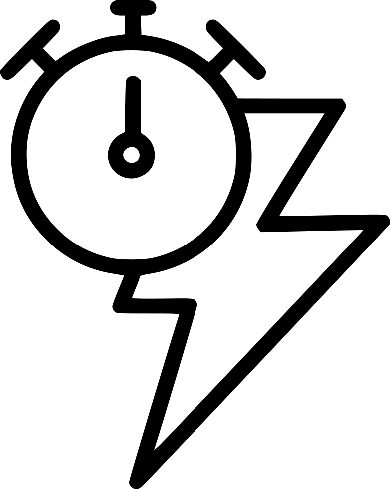 Speed Timer Lightening Bolt Comments (782x980), Png Download