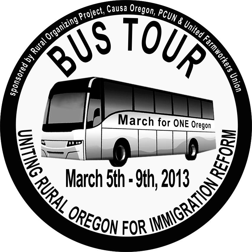 Rural Organizing Project - Logo Bus On Tour (851x851), Png Download