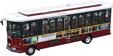 Chicago Trolley Tour Bus - Chicago (450x450), Png Download