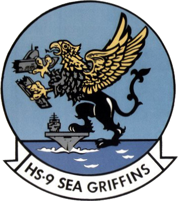 Helicopter Anti-submarine Squadron 9 Insignia C1987 - Hamburg (361x407), Png Download