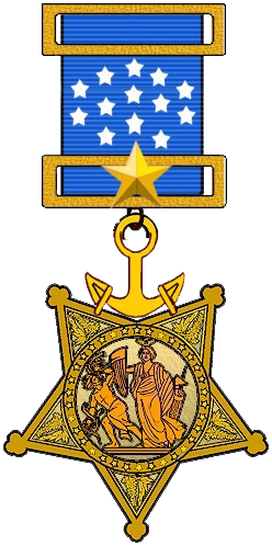 Us Navy Medal Of Honor - Army Medal Of Honor Png (248x497), Png Download