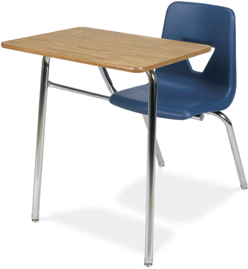 Zoom In - School Desk And Chair (575x575), Png Download