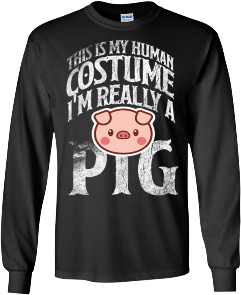 Pig Human Costume T-shirt Cute Pig Farmer Farm Life - T Shirts Natacion (1024x1024), Png Download