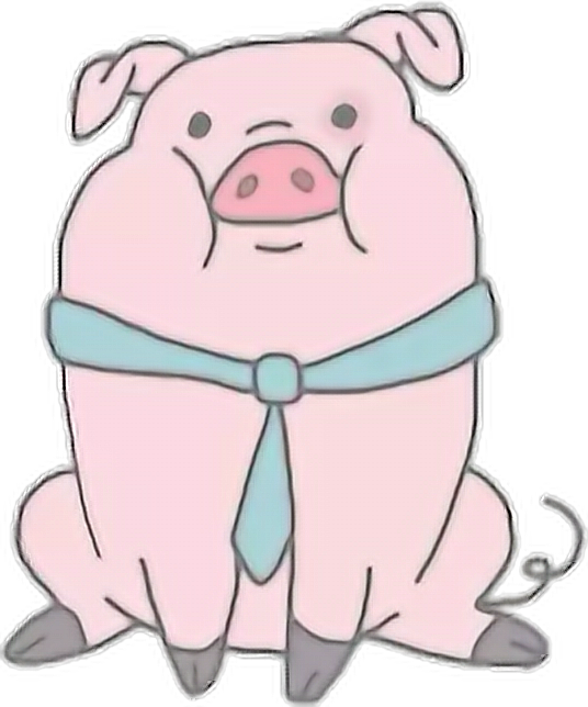Tumblr Snapchat Aesthetic Filter Love Cute Pig - Pig Overlay (536x644), Png Download