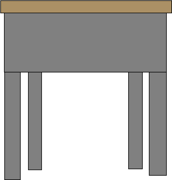 School Desk Remake - School (584x628), Png Download