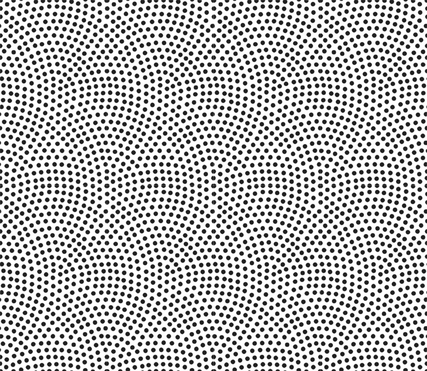 Black And White Textile Design Halftone Printing Free - Halftone (862x750), Png Download