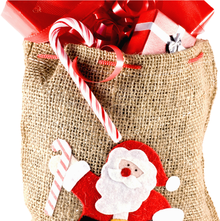 Christmas Sack Gift Png Transparent Image - Santa Claus (930x768), Png Download