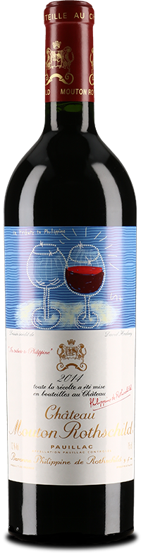 Etiquette Château Mouton Rothschild - Chateau Mouton Rothschild 2014 (200x780), Png Download