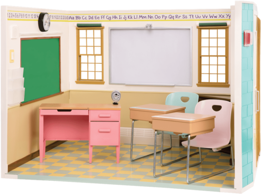 Awesome Academy School Room Playset For 18-inch Dolls - Our Generation Dolls School (600x600), Png Download
