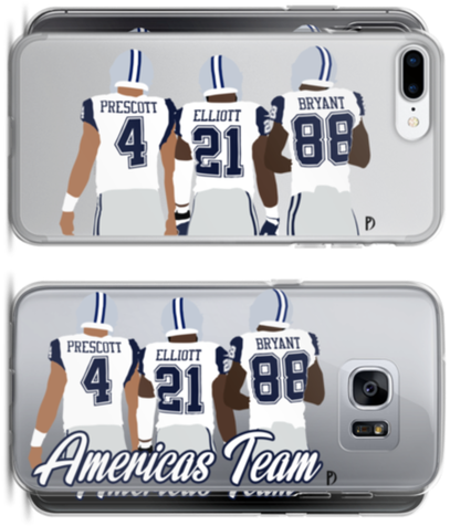 Cowboys Qb Dak Prescott, Rb Ezekiel Elliott, Wr Dez - Drink (498x498), Png Download