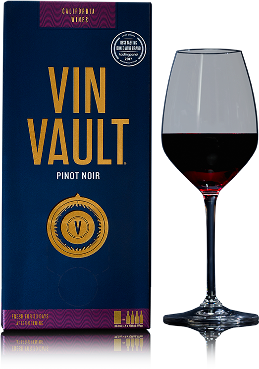 3l=4 Bottles Of 750ml Wine - Vin Vault Chardonnay (545x830), Png Download