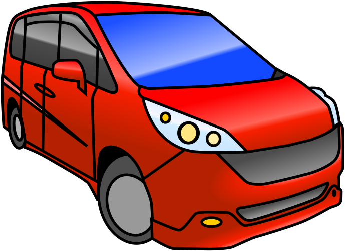 Free Vector Honda Step Wagon Clip Art - Minivan Clipart (600x435), Png Download