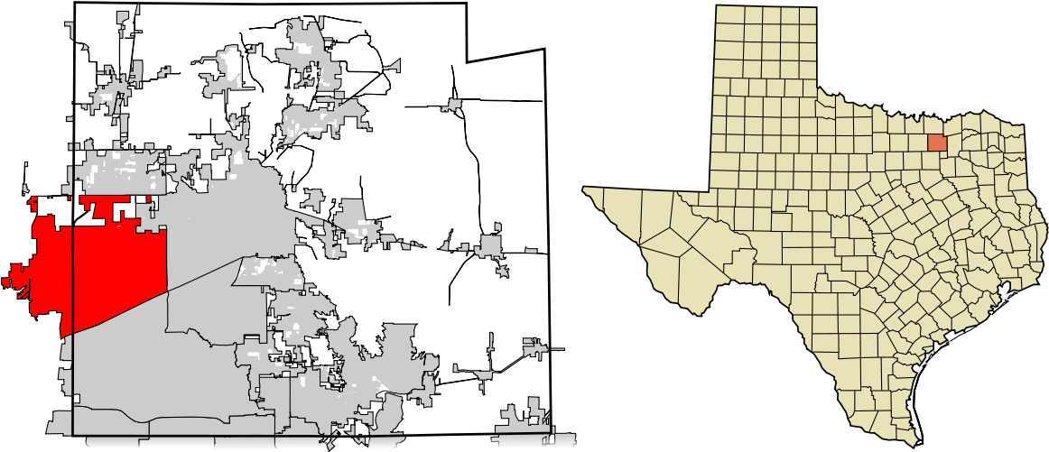 Frisco Texas On Map (1200x545), Png Download