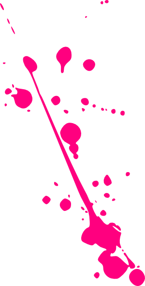 Pink Paint Splatter Png (300x590), Png Download