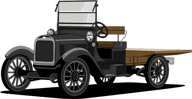 50s Clipart Chevy Classic - 1918 Chevy Silverado (985x385), Png Download
