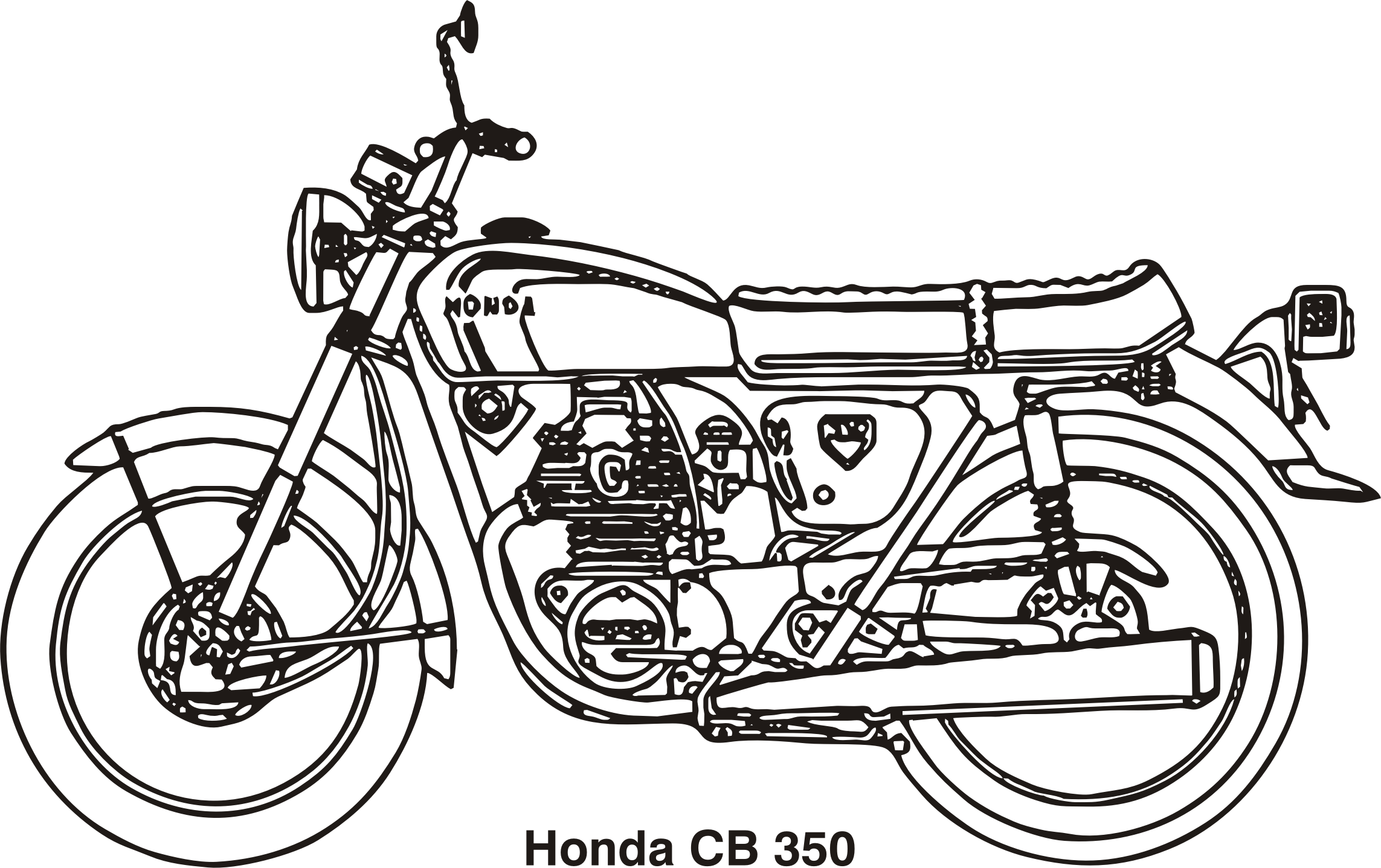 This Free Icons Png Design Of Honda Cb 350, (2286x1438), Png Download
