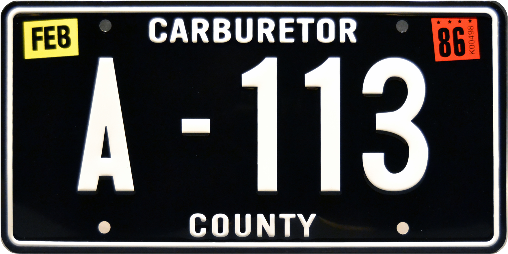 A-113 Prop Plate Movie Memorabilia From Cars Starring - Maters Licence Plate (2048x1170), Png Download