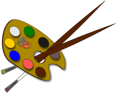 Clipart Artist Palette All About Clipart - Palette (530x750), Png Download