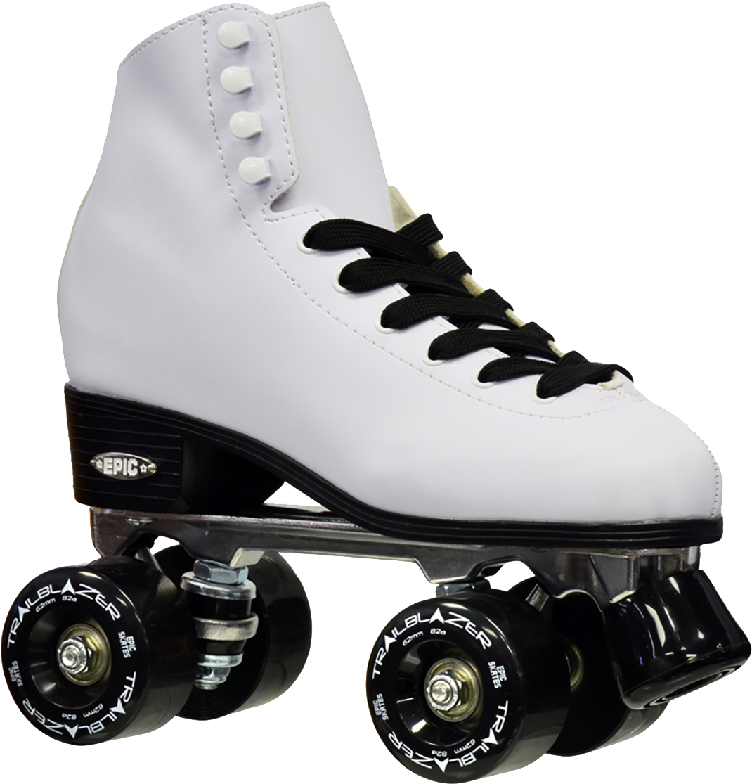 Classic White & Black - Roller Skates Png (1600x1200), Png Download