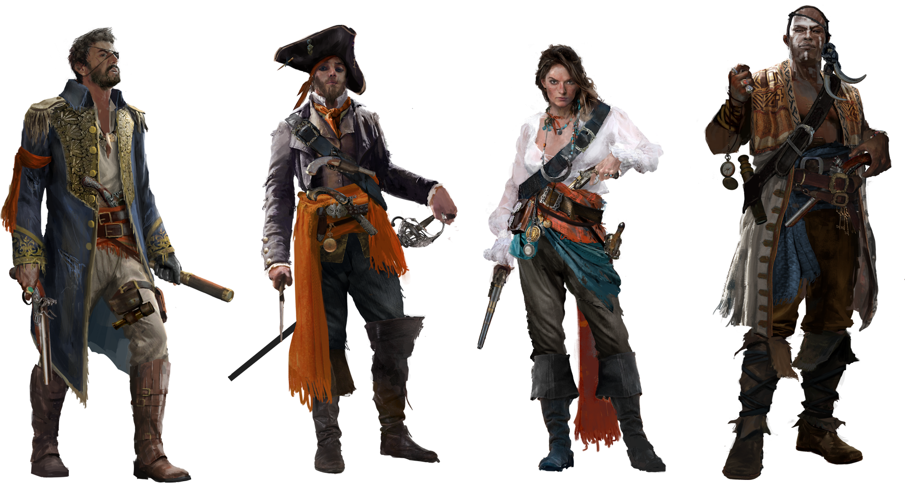 Sb Characters - Skull And Bones Ps4 (2000x1136), Png Download