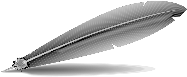 Should I Sign Uscis Forms In Blue Ink Or Black Ink - Feather Clip Art (640x320), Png Download