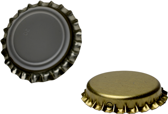 26mm Gold Twist-off Crown Cap Bc003 - Bung (740x960), Png Download