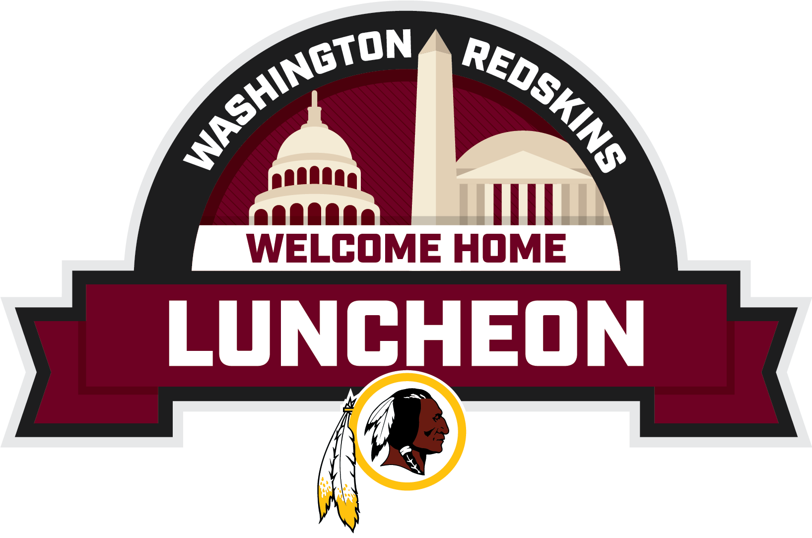 Free Redskins Logo Png - Nfl Washington Redskins Canvas Laundry Bag (1635x1380), Png Download