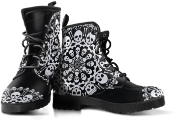 Skull Obsession Skulls & Bones Ii Men Edition - Beagles Eco Leather Boots Women Size 7 - Men Size 10 (400x400), Png Download