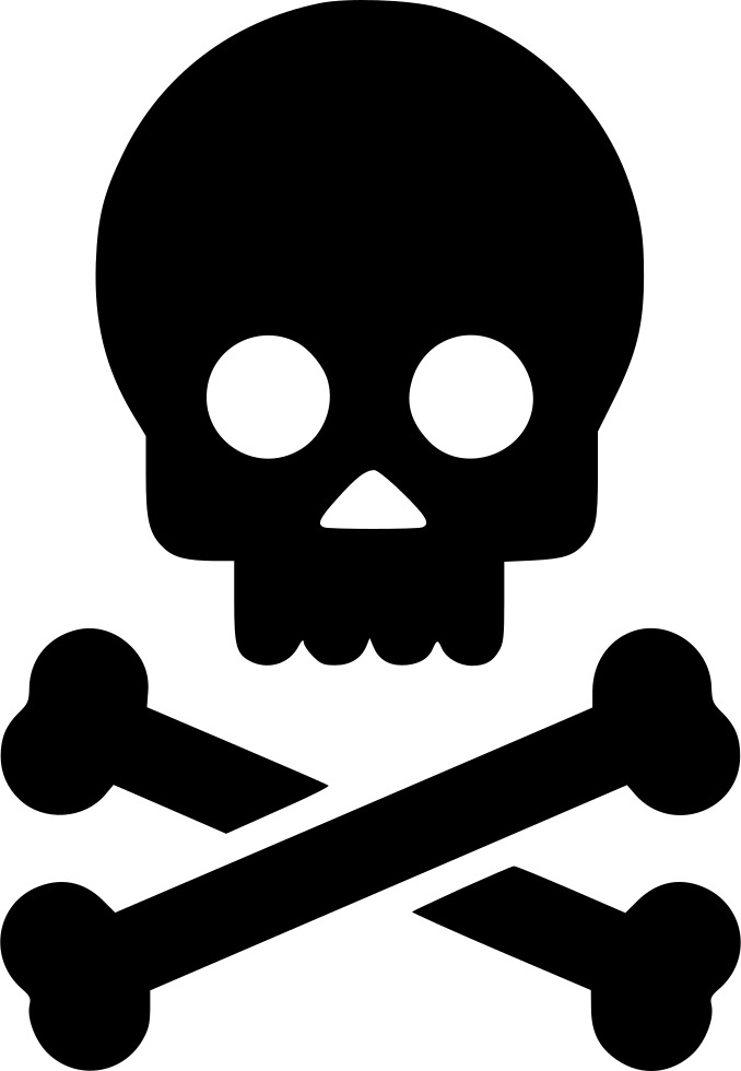 Skull Bones - - Blue Skull And Crossbones (678x980), Png Download