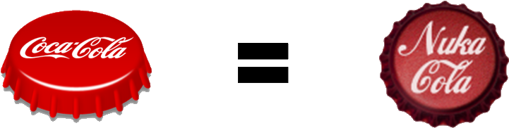 Searching For Bottle Caps In Fallout - Coca Cola (727x195), Png Download