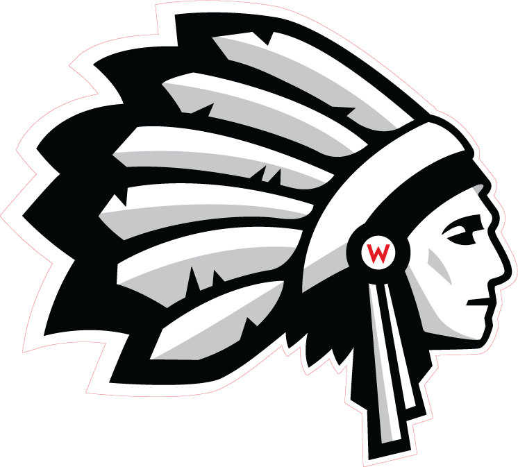 Redskin Drawing Black And White - Wapakoneta High School Mascot (746x673), Png Download