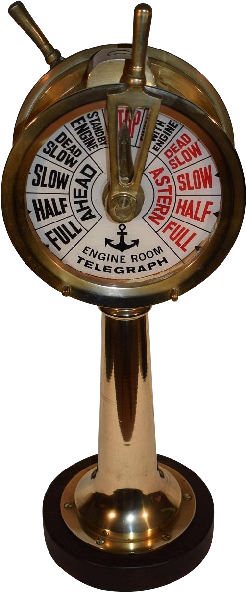 Beautiful Vintage Nautical Brass Ships Engine Room - Alarm Clock (1207x1207), Png Download