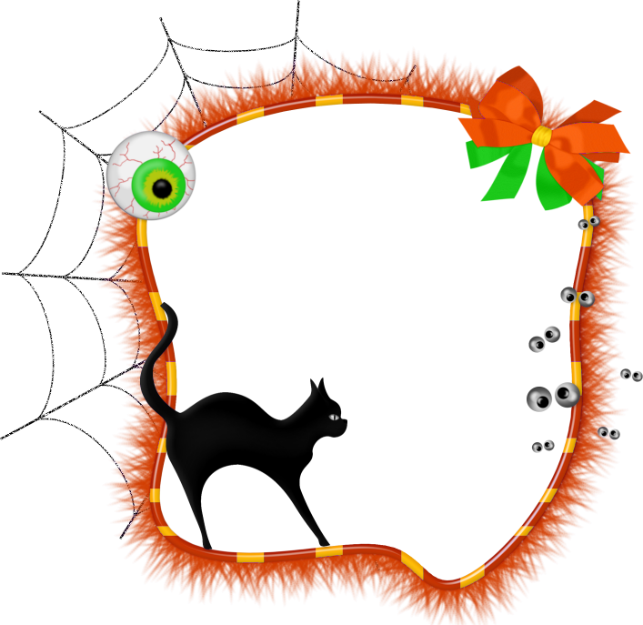 Halloween Frame Transparent Background (707x687), Png Download