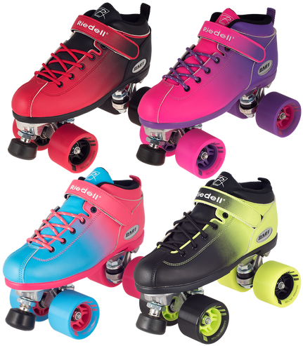 Riedell Dart Ombre Roller Skates (500x500), Png Download