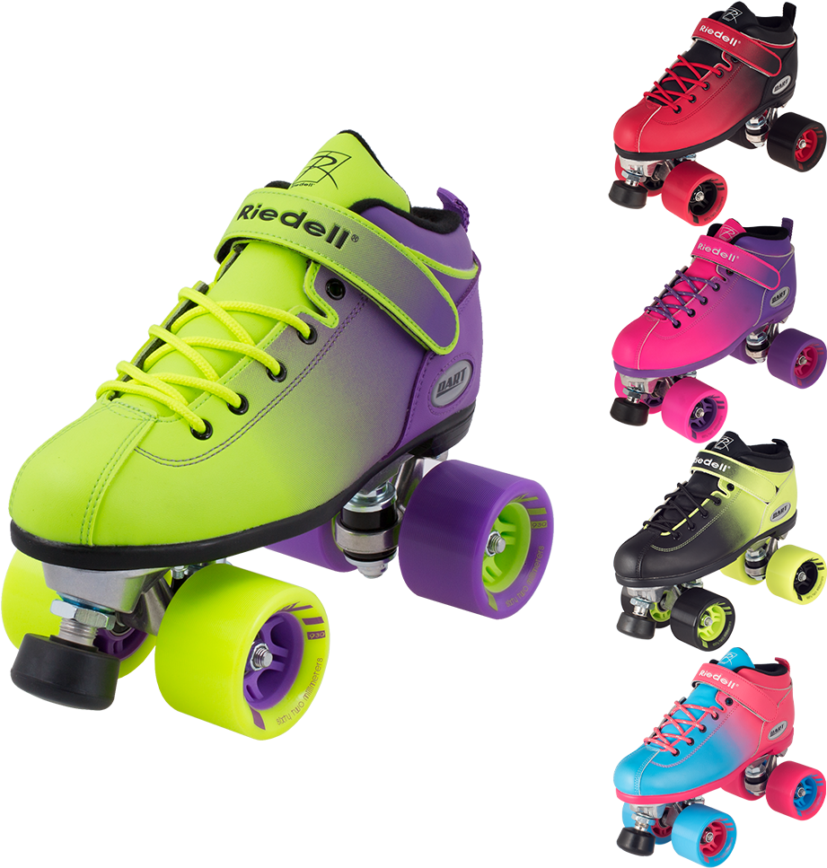 Riedell Dart Ombre Roller Skates (462x462), Png Download